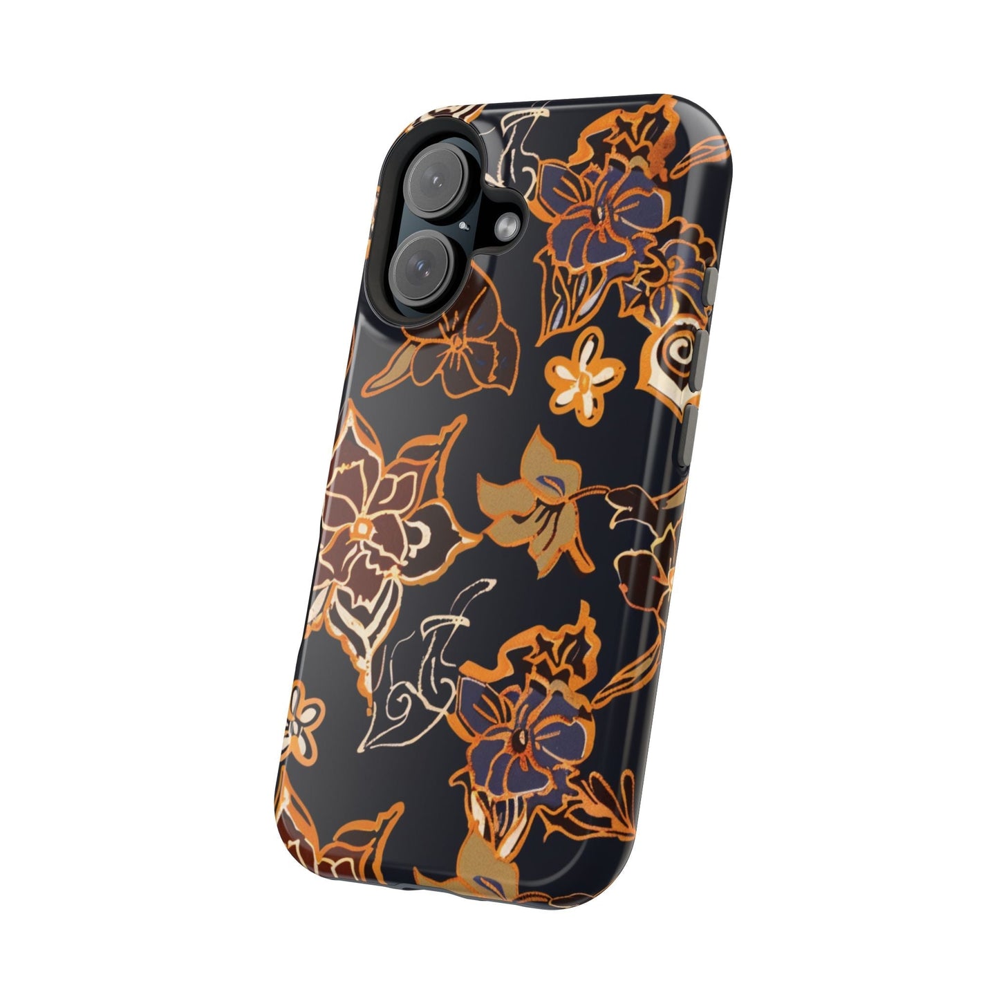 Floral Outline Magnetic Impact Phone Case - DIGITAL X