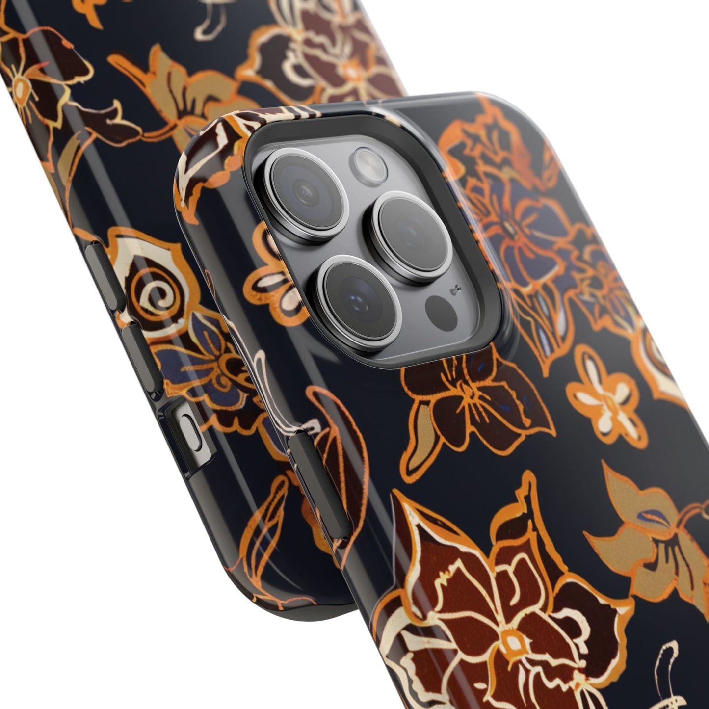 Floral Outline Magnetic Impact Phone Case - DIGITAL X