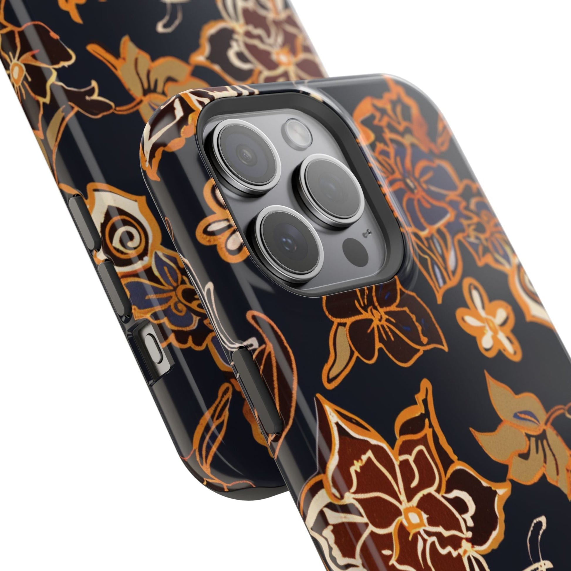 Floral Outline Magnetic Impact Phone Case - DIGITAL X