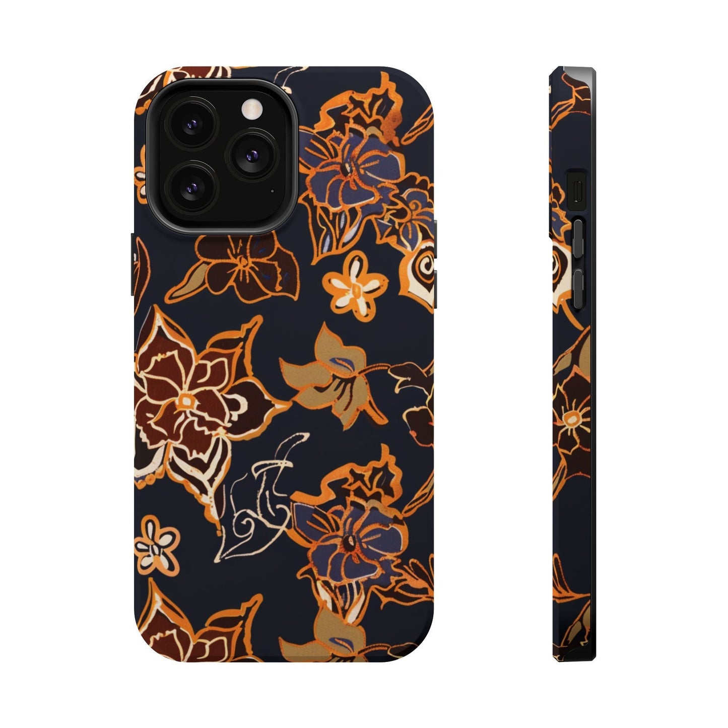 Floral Outline Magnetic Impact Phone Case - DIGITAL X