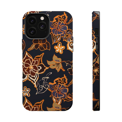 Floral Outline Magnetic Impact Phone Case - DIGITAL X