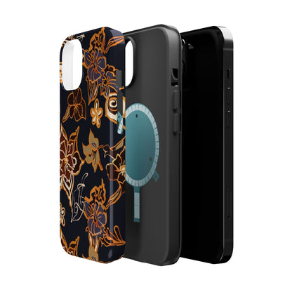 Floral Outline Magnetic Impact Phone Case - DIGITAL X