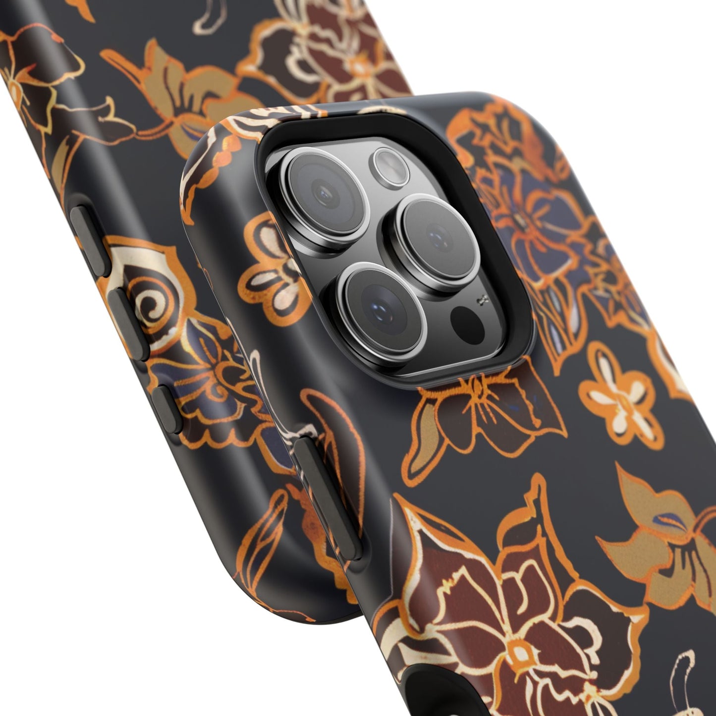 Floral Outline Magnetic Impact Phone Case - DIGITAL X