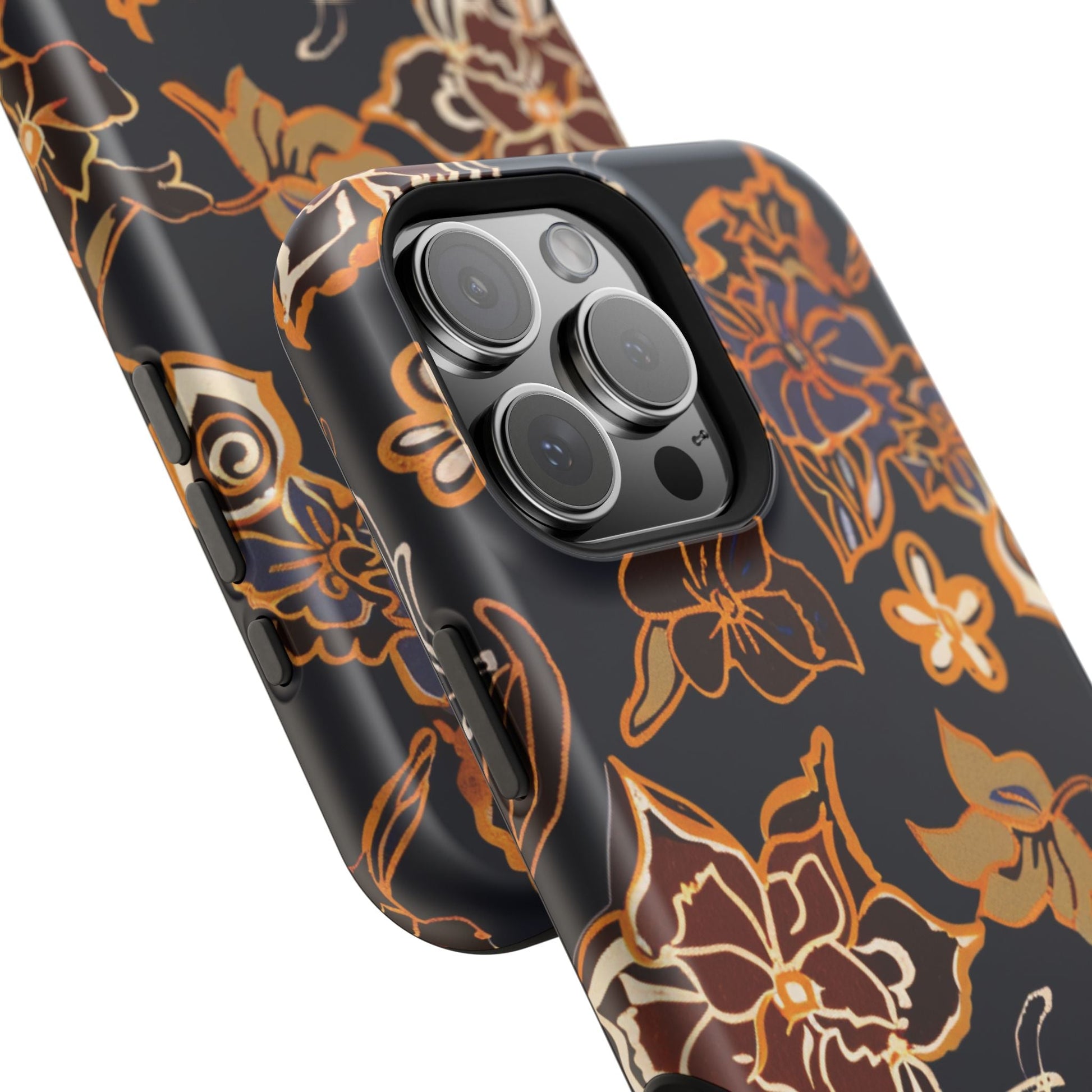 Floral Outline Magnetic Impact Phone Case - DIGITAL X