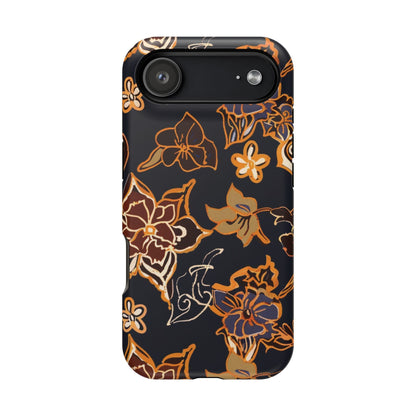 Floral Outline Magnetic Impact Phone Case - DIGITAL X