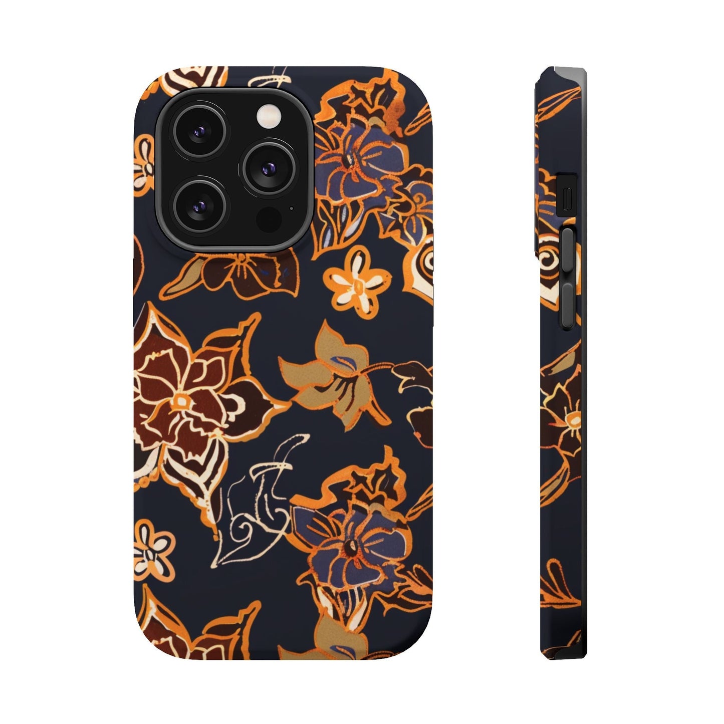 Floral Outline Magnetic Impact Phone Case - DIGITAL X