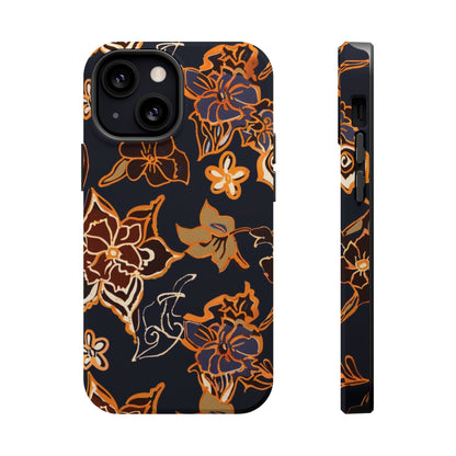 Floral Outline Magnetic Impact Phone Case - DIGITAL X
