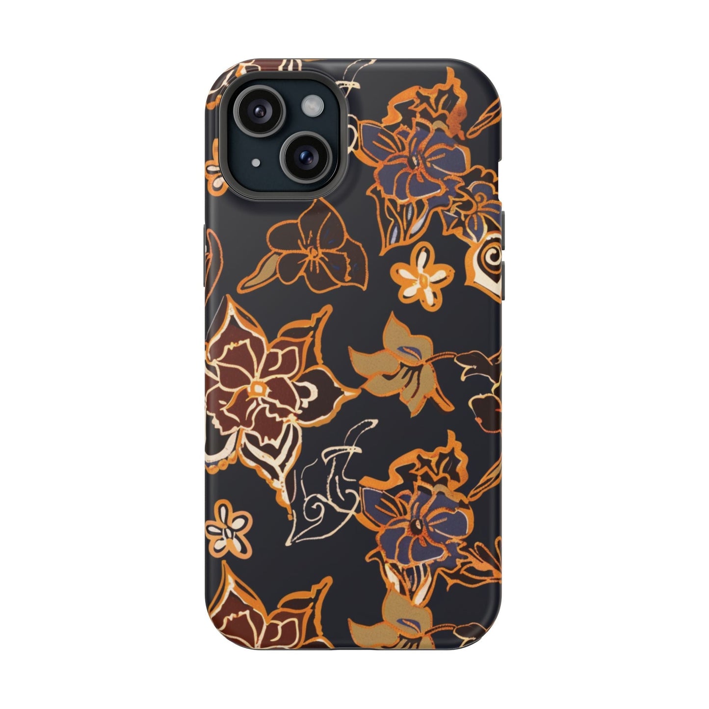 Floral Outline Magnetic Impact Phone Case - DIGITAL X
