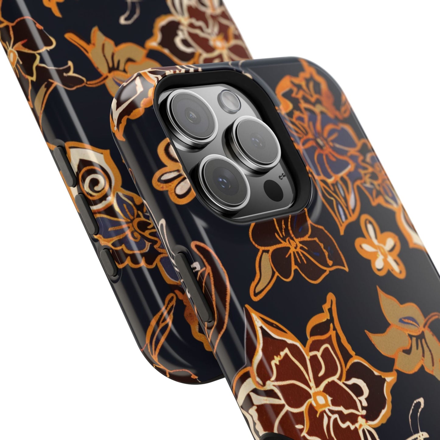 Floral Outline Magnetic Impact Phone Case - DIGITAL X