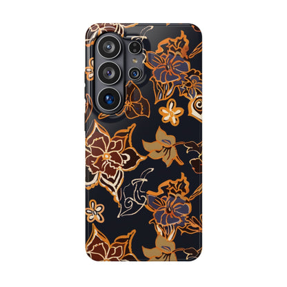 Floral Outline Magnetic Impact Phone Case - DIGITAL X