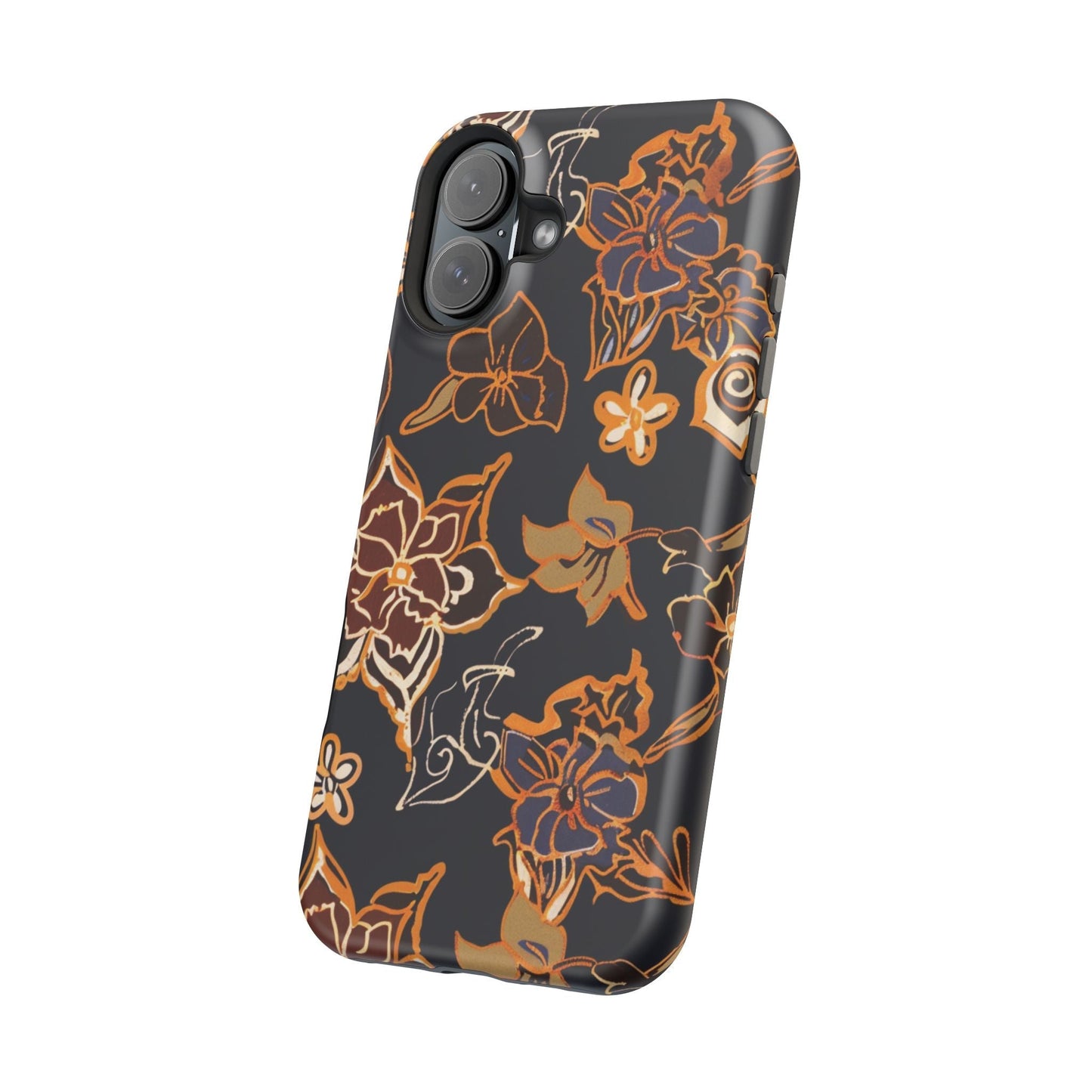 Floral Outline Magnetic Impact Phone Case - DIGITAL X