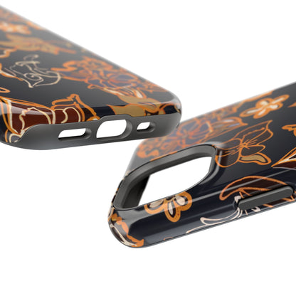 Floral Outline Magnetic Impact Phone Case - DIGITAL X