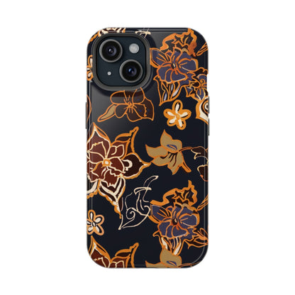 Floral Outline Magnetic Impact Phone Case - DIGITAL X