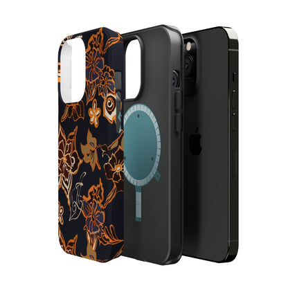 Floral Outline Magnetic Impact Phone Case - DIGITAL X