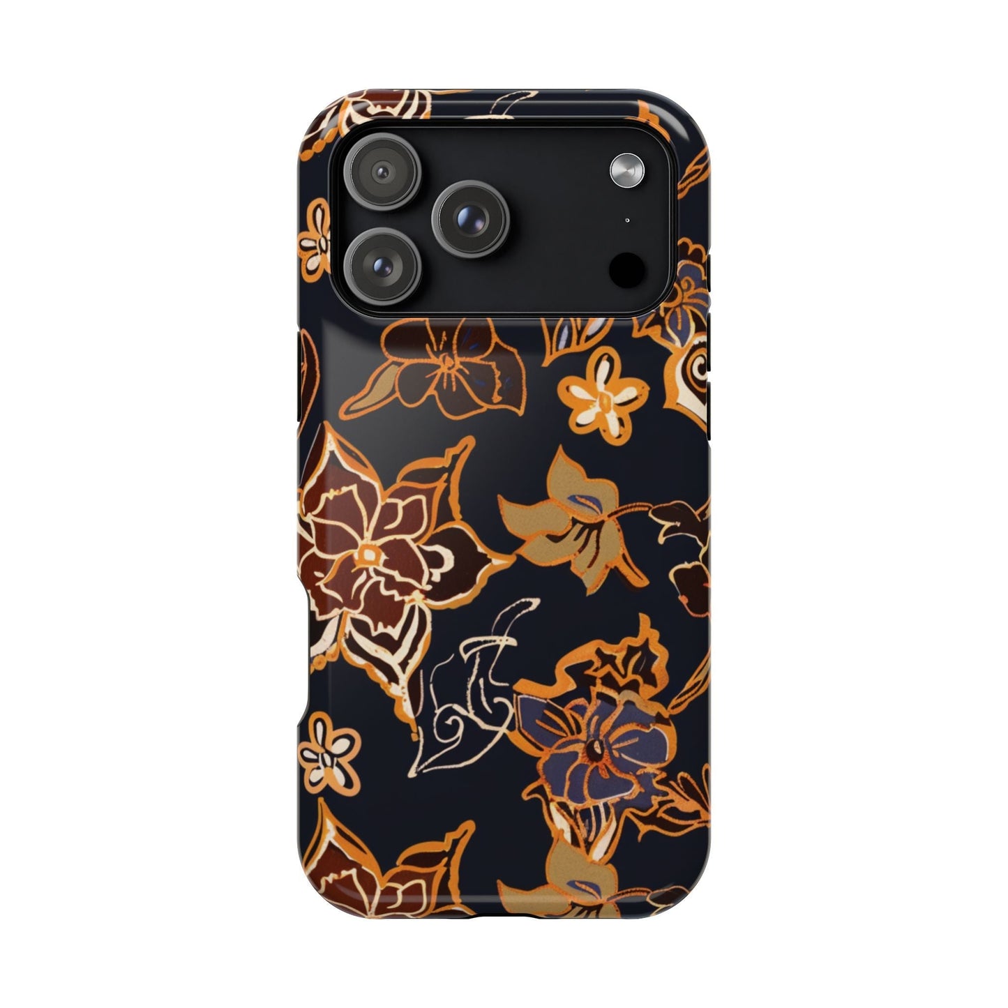 Floral Outline Magnetic Impact Phone Case - DIGITAL X