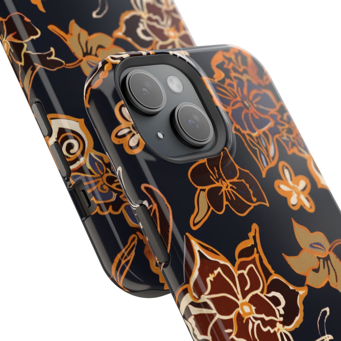 Floral Outline Magnetic Impact Phone Case - DIGITAL X