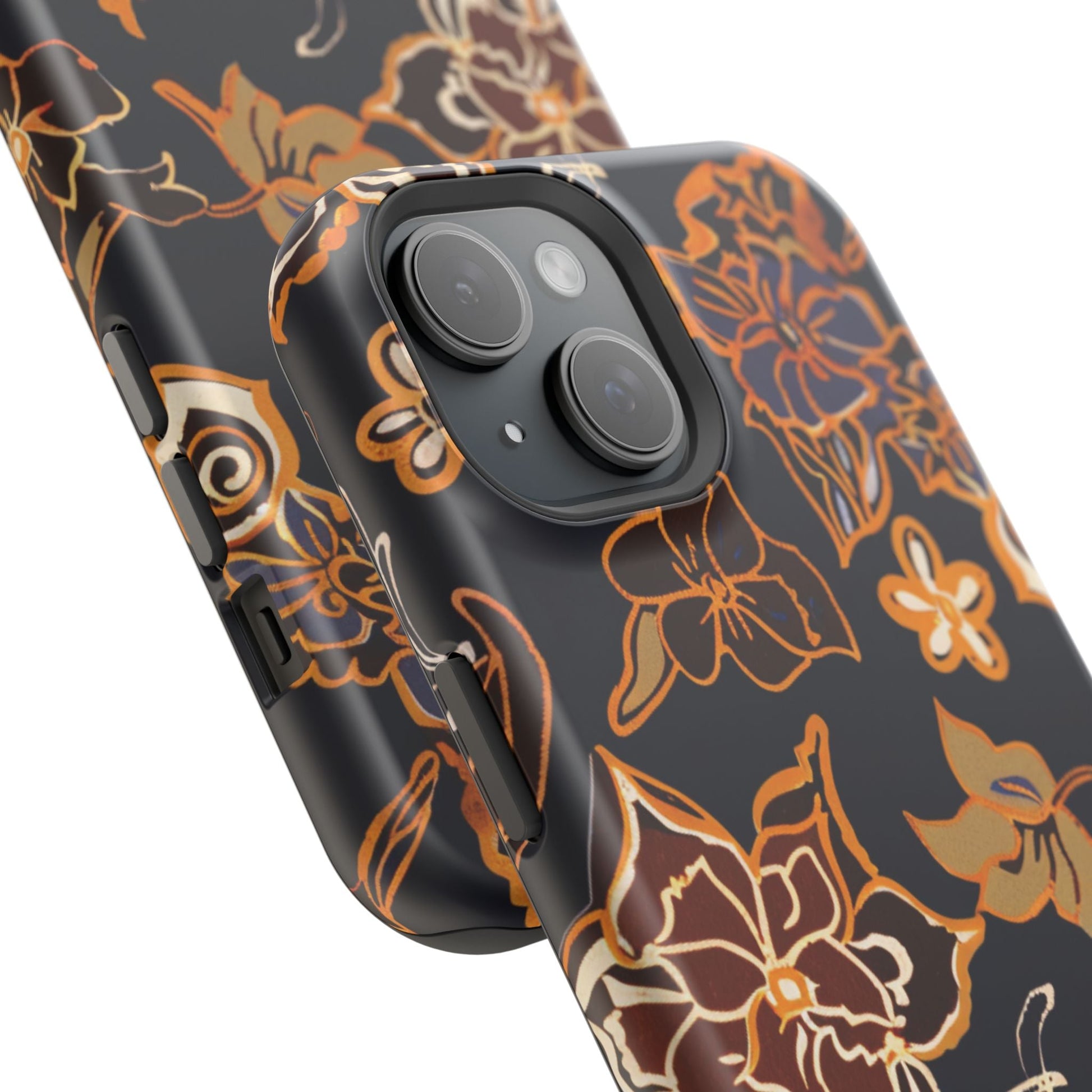 Floral Outline Magnetic Impact Phone Case - DIGITAL X