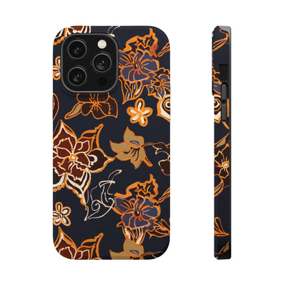 Floral Outline Magnetic Impact Phone Case - DIGITAL X