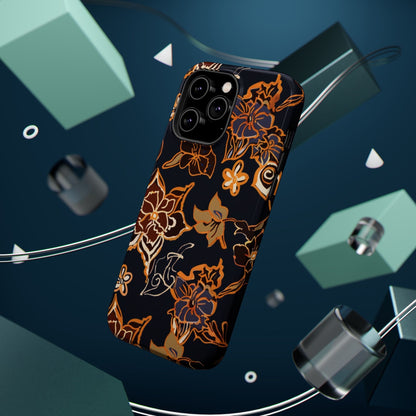 Floral Outline Magnetic Impact Phone Case - DIGITAL X
