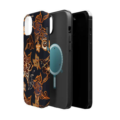Floral Outline Magnetic Impact Phone Case - DIGITAL X