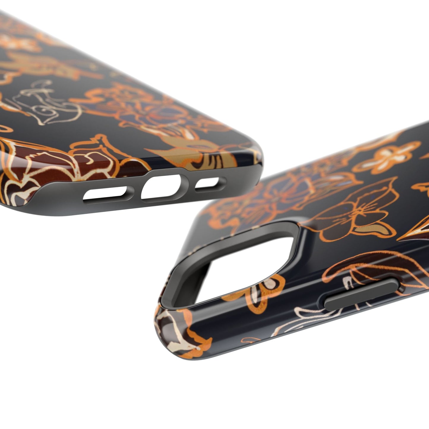 Floral Outline Magnetic Impact Phone Case - DIGITAL X