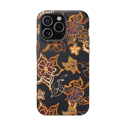 Floral Outline Magnetic Impact Phone Case - DIGITAL X
