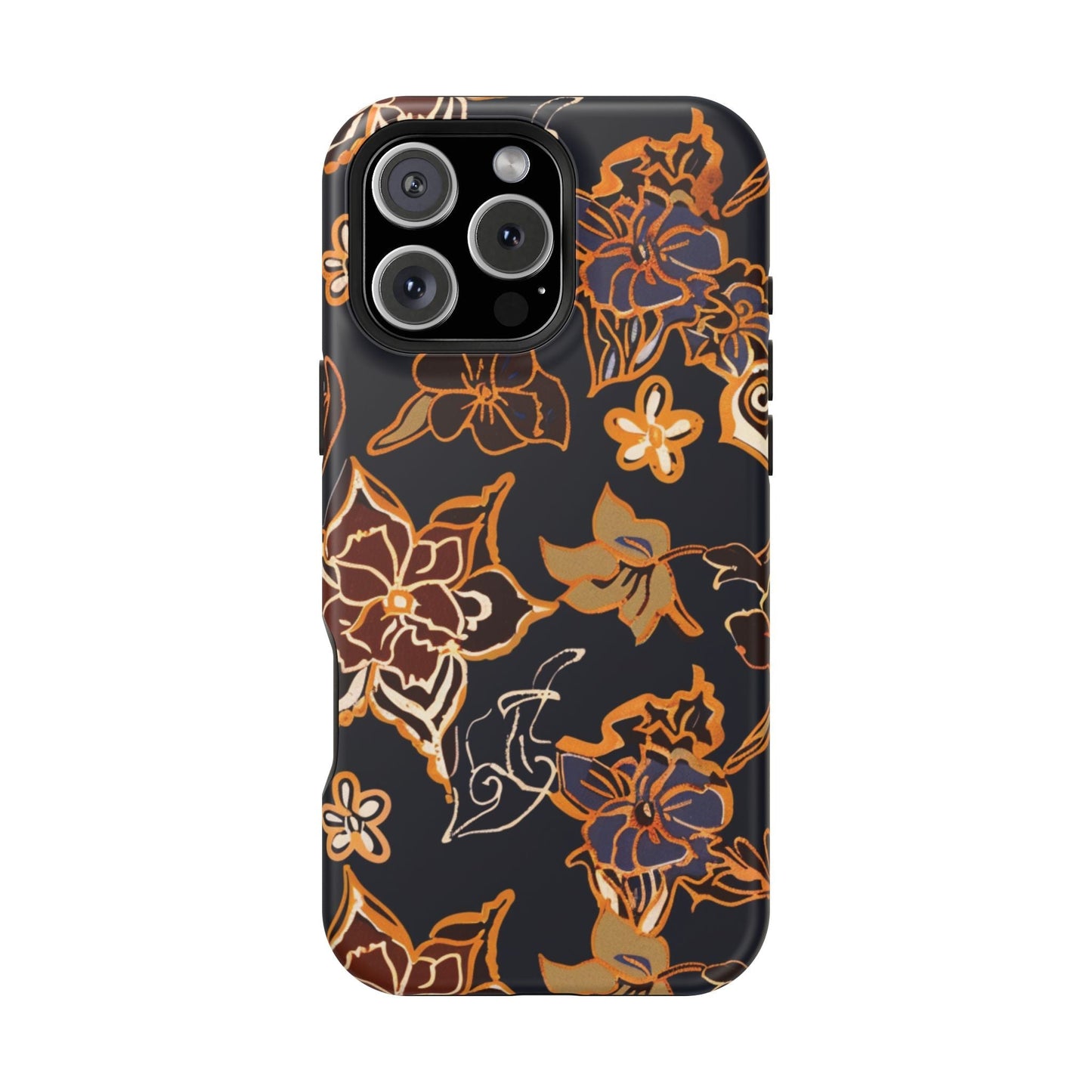 Floral Outline Magnetic Impact Phone Case - DIGITAL X