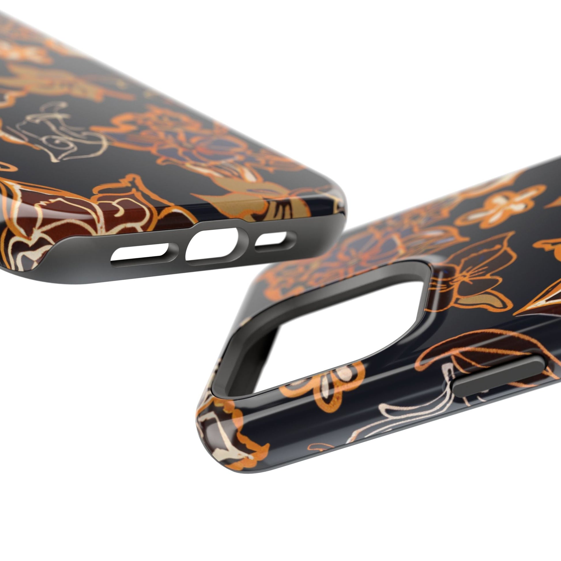 Floral Outline Magnetic Impact Phone Case - DIGITAL X