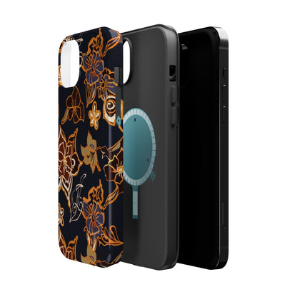 Floral Outline Magnetic Impact Phone Case - DIGITAL X
