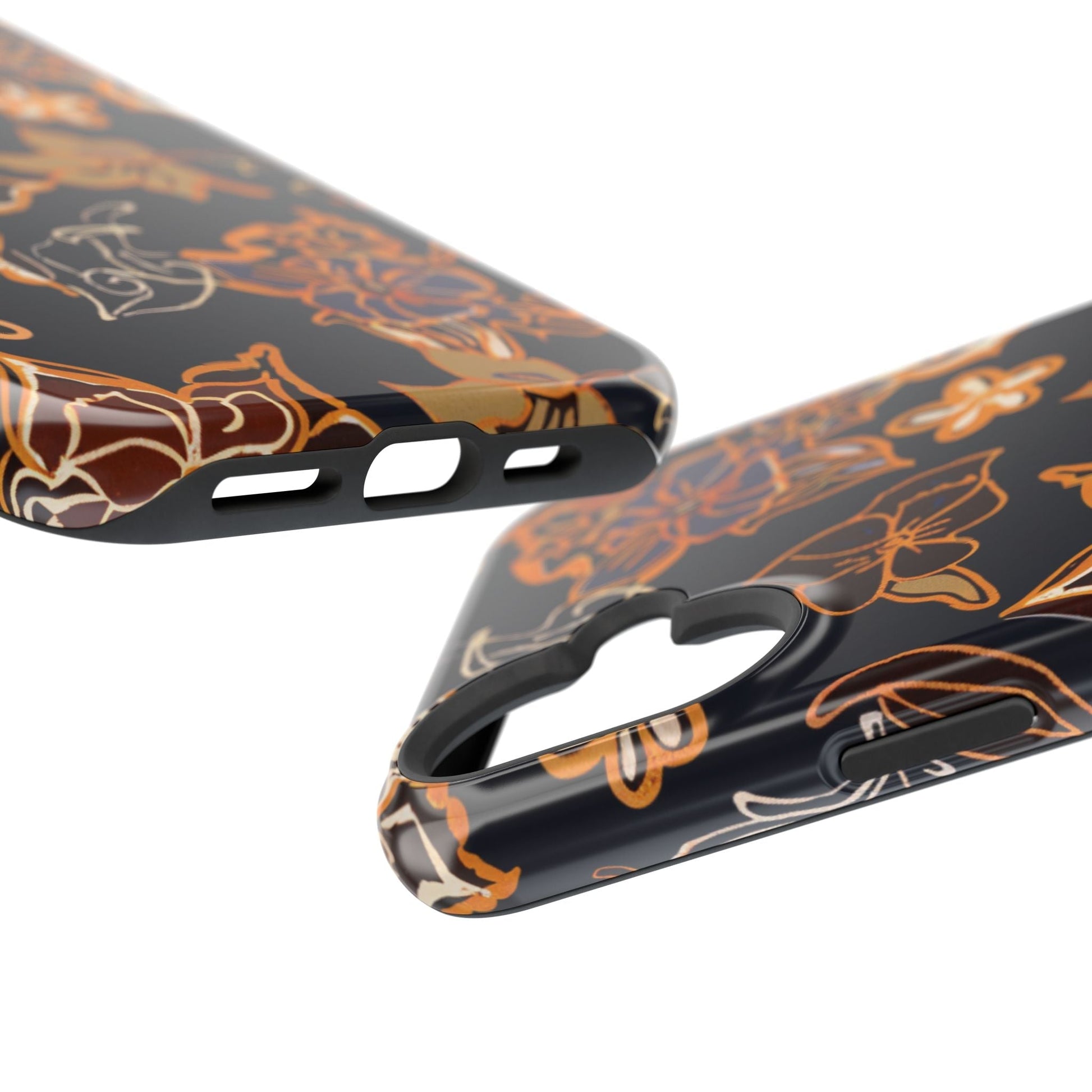 Floral Outline Magnetic Impact Phone Case - DIGITAL X