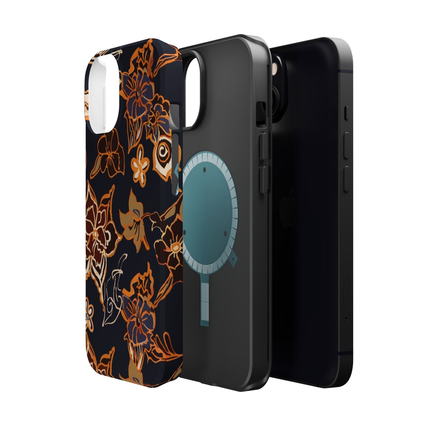 Floral Outline Magnetic Impact Phone Case - DIGITAL X