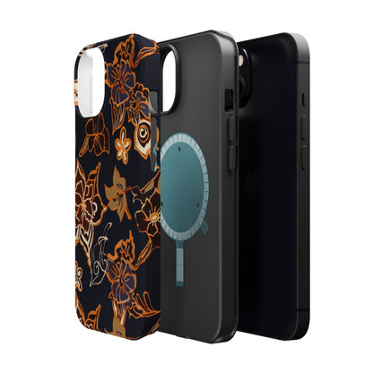 Floral Outline Magnetic Impact Phone Case - DIGITAL X