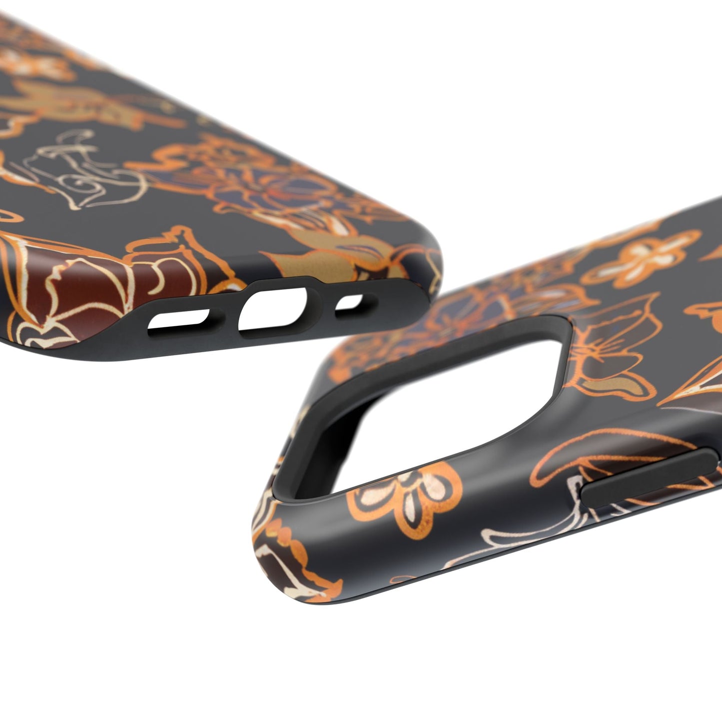 Floral Outline Magnetic Impact Phone Case - DIGITAL X