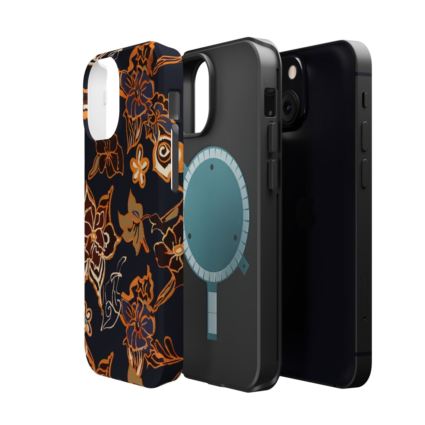 Floral Outline Magnetic Impact Phone Case - DIGITAL X