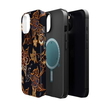 Floral Outline Magnetic Impact Phone Case - DIGITAL X