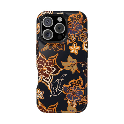 Floral Outline Magnetic Impact Phone Case - DIGITAL X