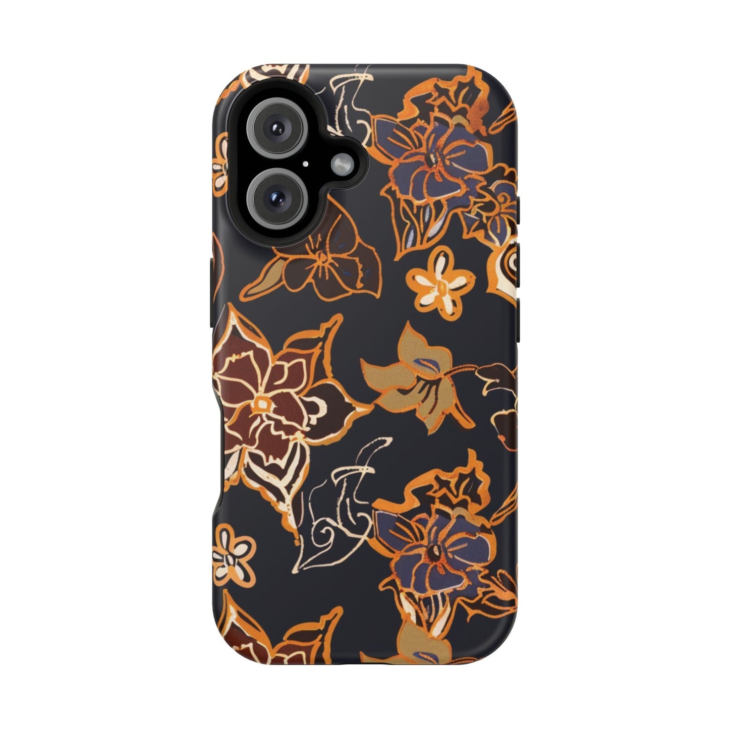 Floral Outline Magnetic Impact Phone Case - DIGITAL X