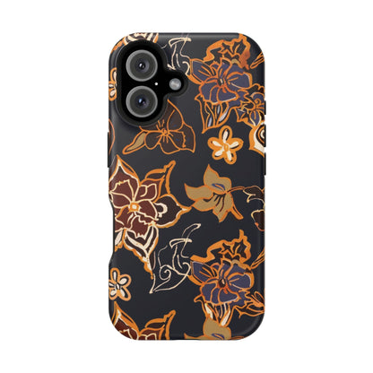 Floral Outline Magnetic Impact Phone Case - DIGITAL X