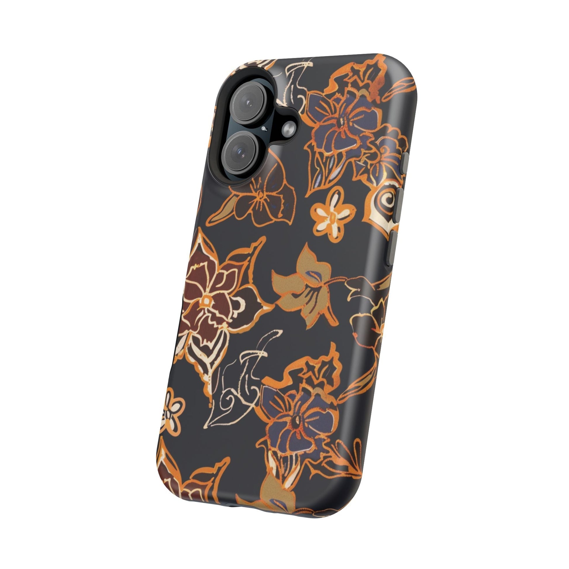 Floral Outline Magnetic Impact Phone Case - DIGITAL X