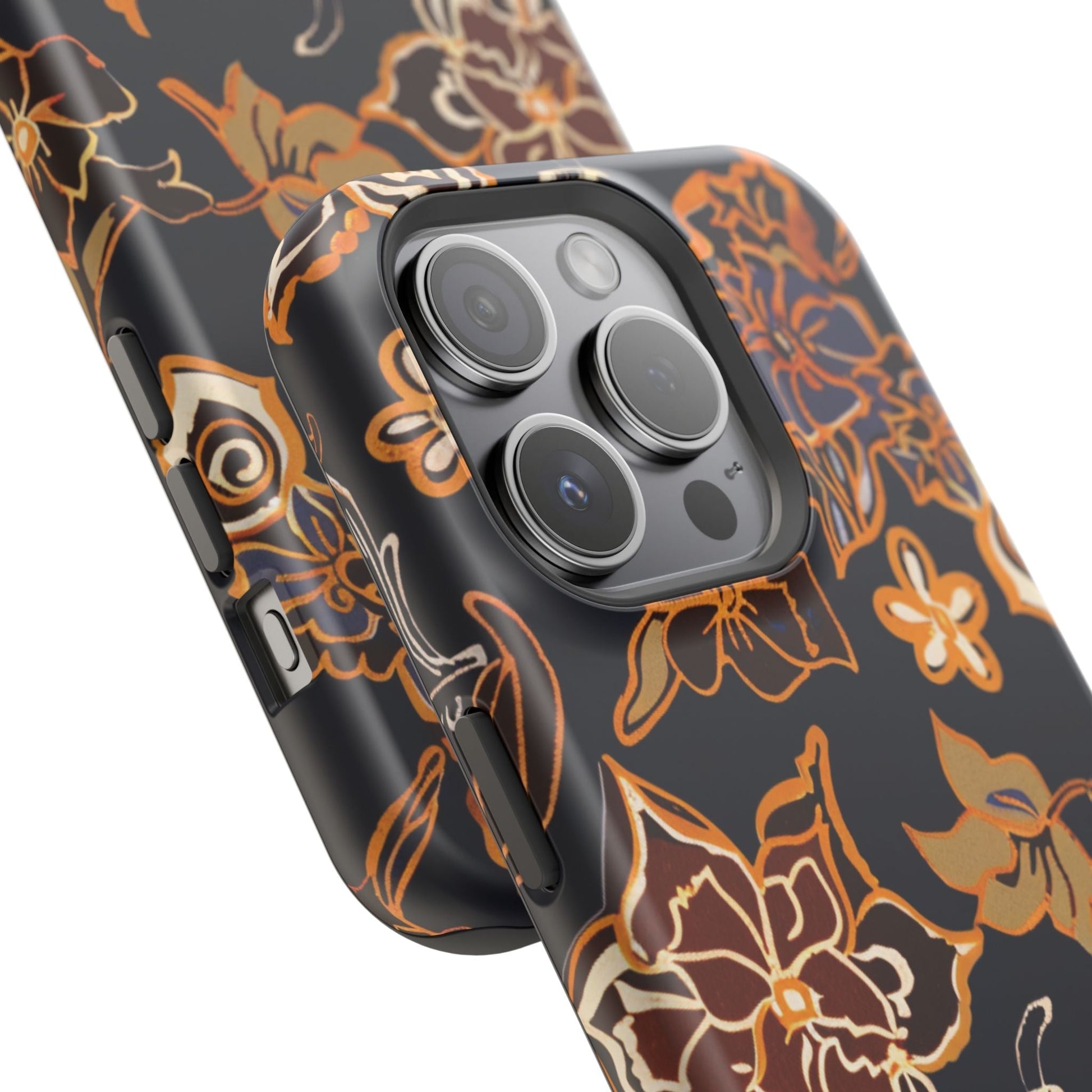 Floral Outline Magnetic Impact Phone Case - DIGITAL X