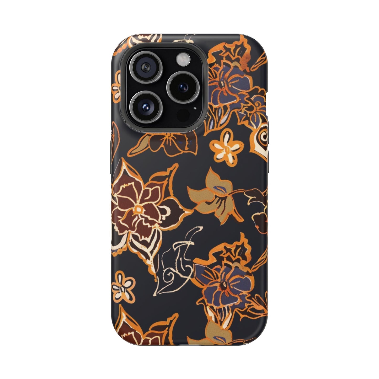 Floral Outline Magnetic Impact Phone Case - DIGITAL X