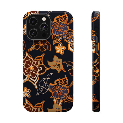 Floral Outline Magnetic Impact Phone Case - DIGITAL X