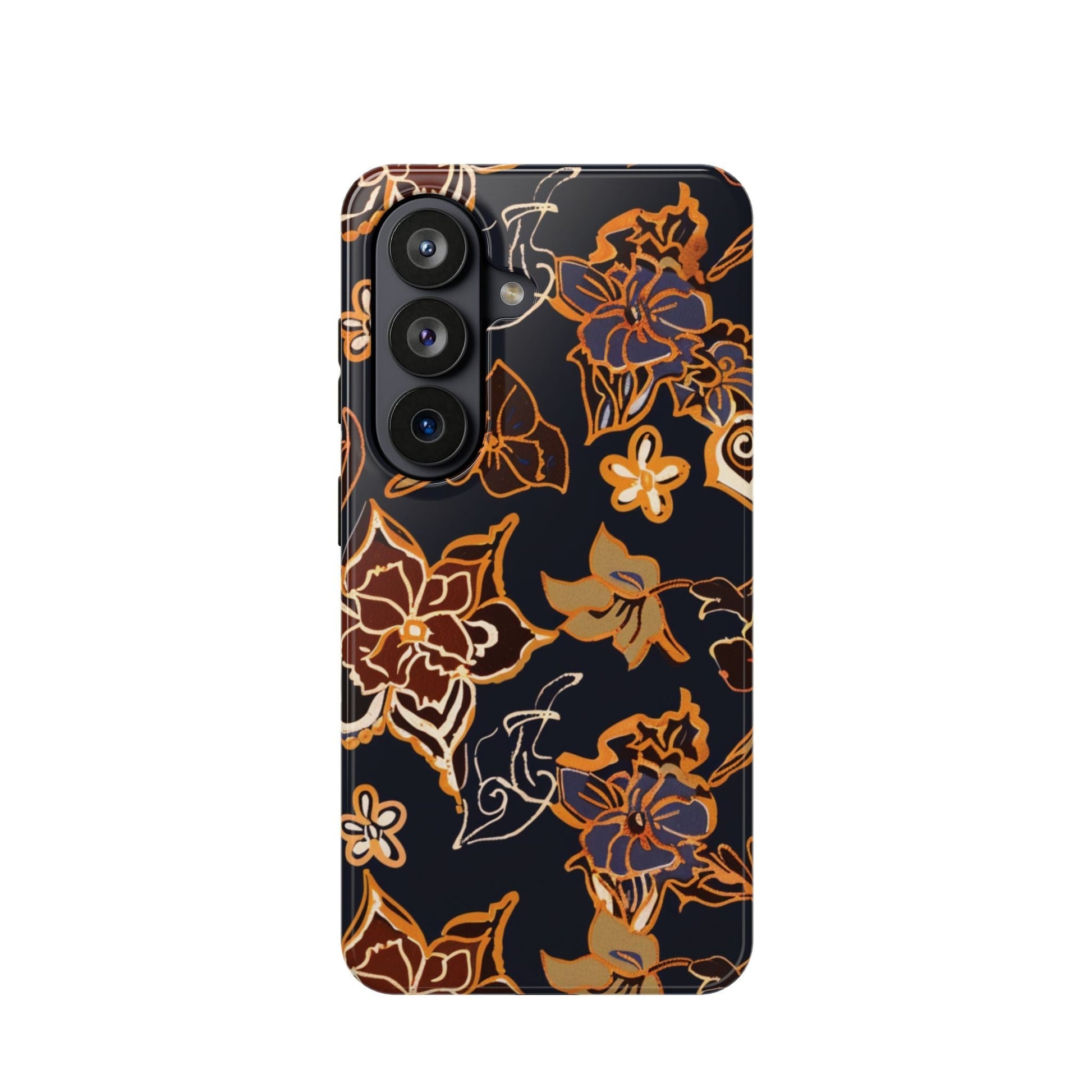 Floral Outline Magnetic Impact Phone Case - DIGITAL X
