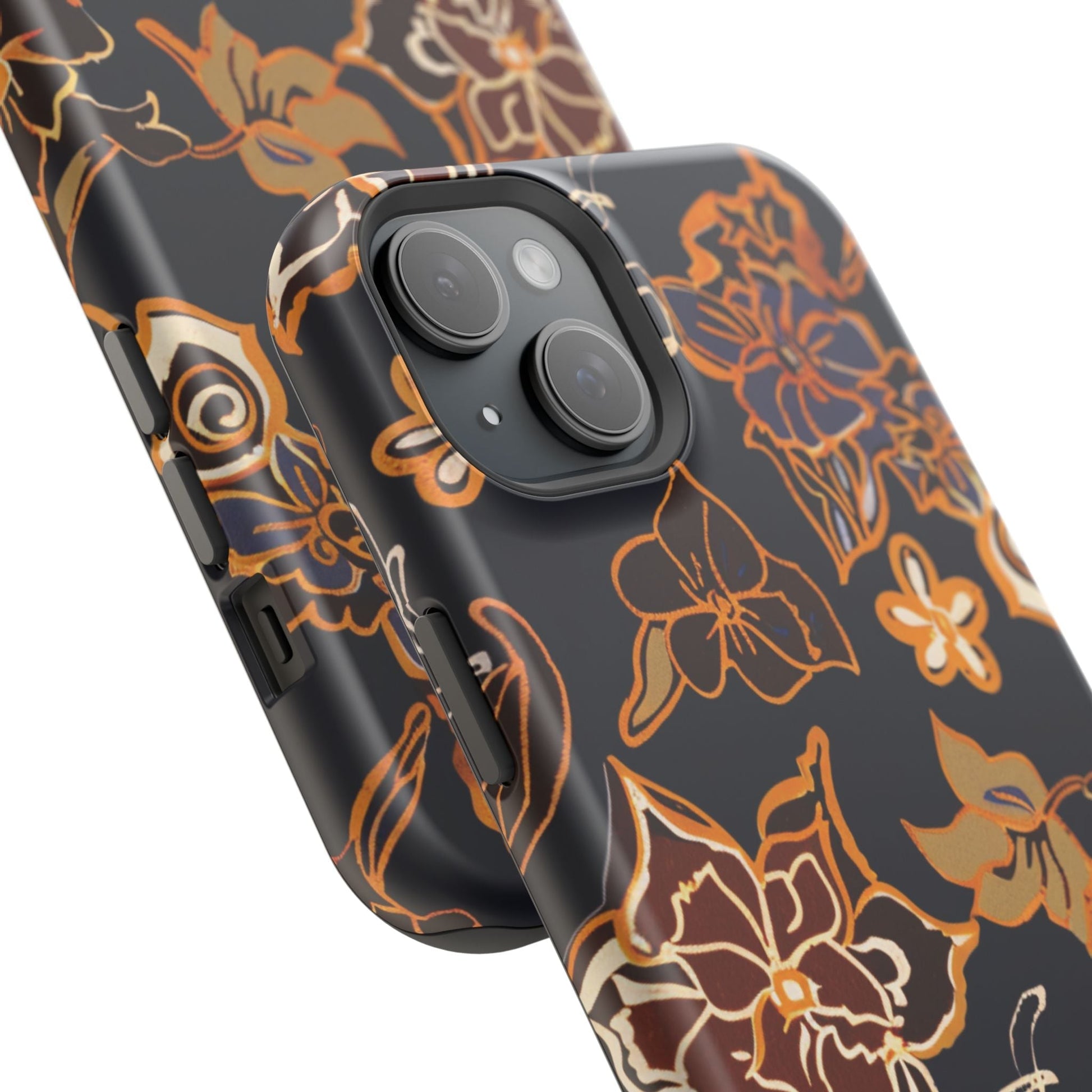 Floral Outline Magnetic Impact Phone Case - DIGITAL X
