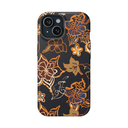 Floral Outline Magnetic Impact Phone Case - DIGITAL X