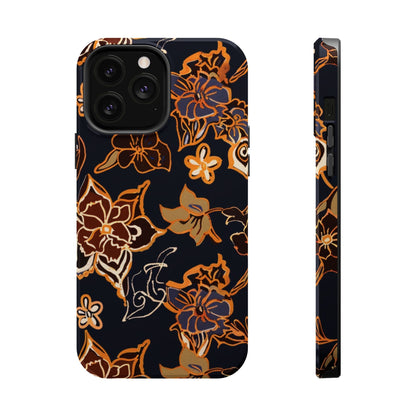 Floral Outline Magnetic Impact Phone Case - DIGITAL X