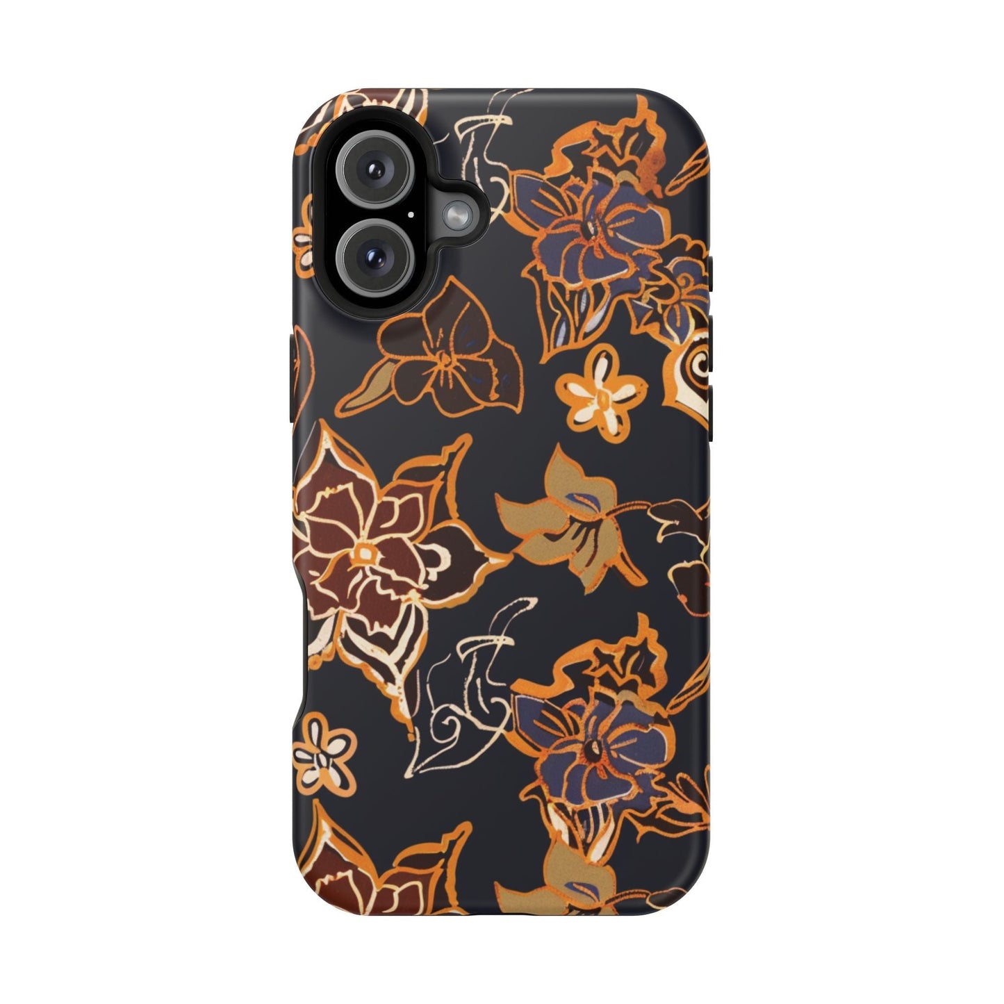 Floral Outline Magnetic Impact Phone Case - DIGITAL X
