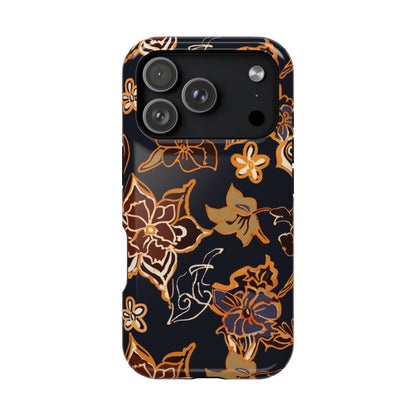 Floral Outline Magnetic Impact Phone Case - DIGITAL X