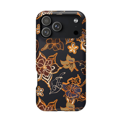Floral Outline Magnetic Impact Phone Case - DIGITAL X
