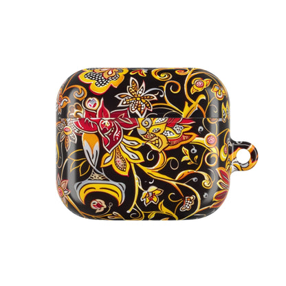 Floral Paisley AirPod Case — Black & Gold Decorative Protective Cover - DIGITAL X